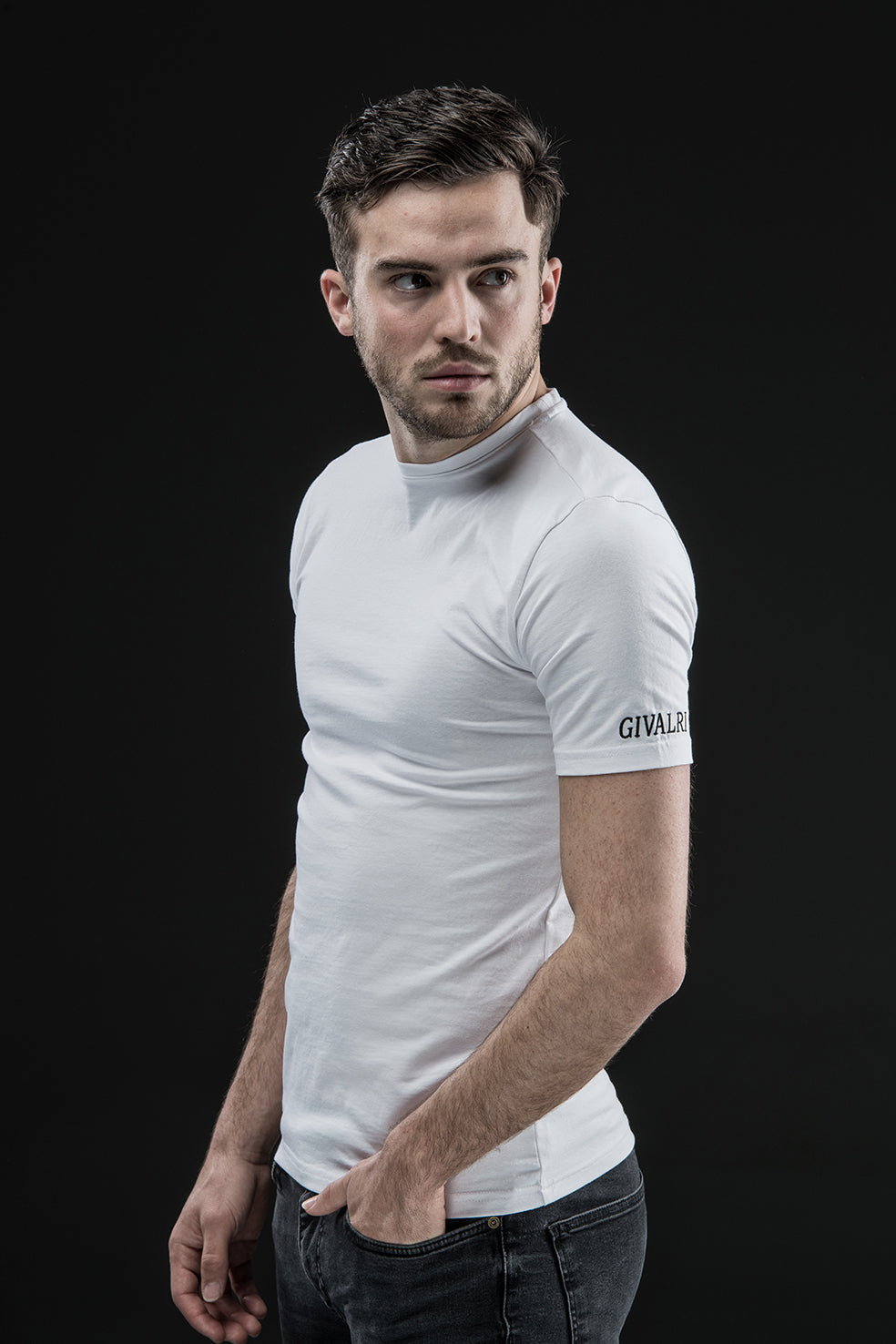 GIVALRI Basic T-shirt Wit