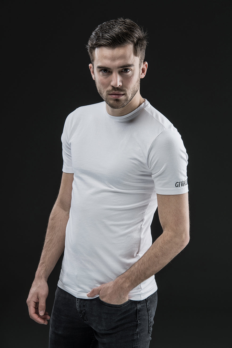 GIVALRI Basic T-shirt Wit