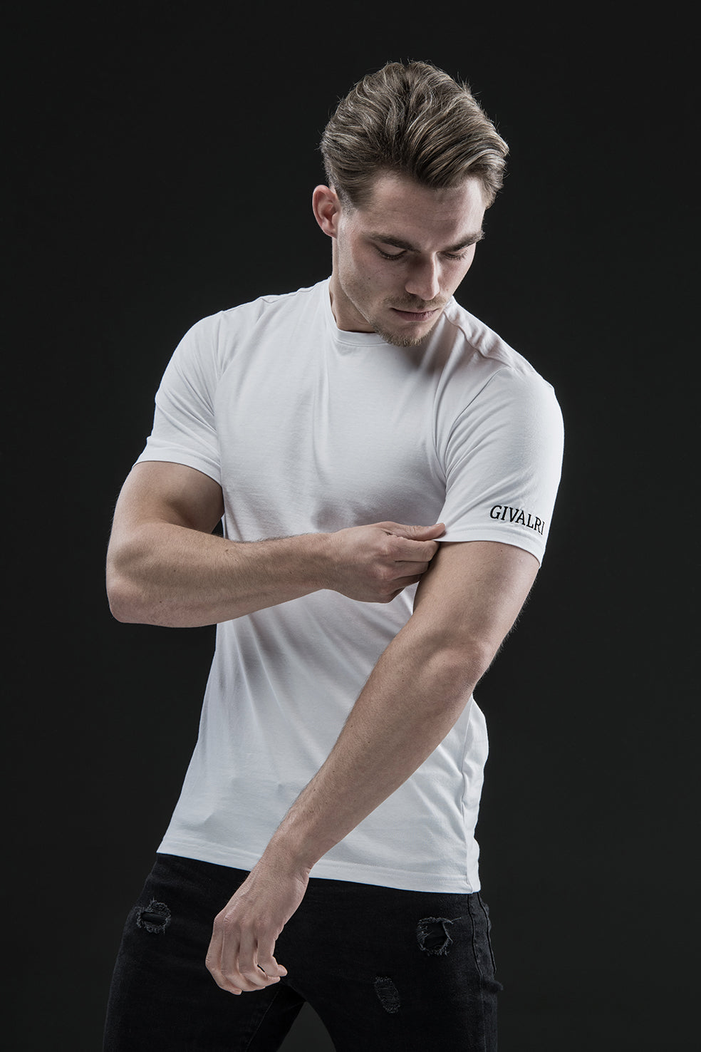 GIVALRI Basic T-shirt Wit